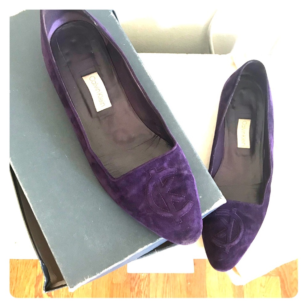 Calvin Klein 1980s Vintage Suede Flats